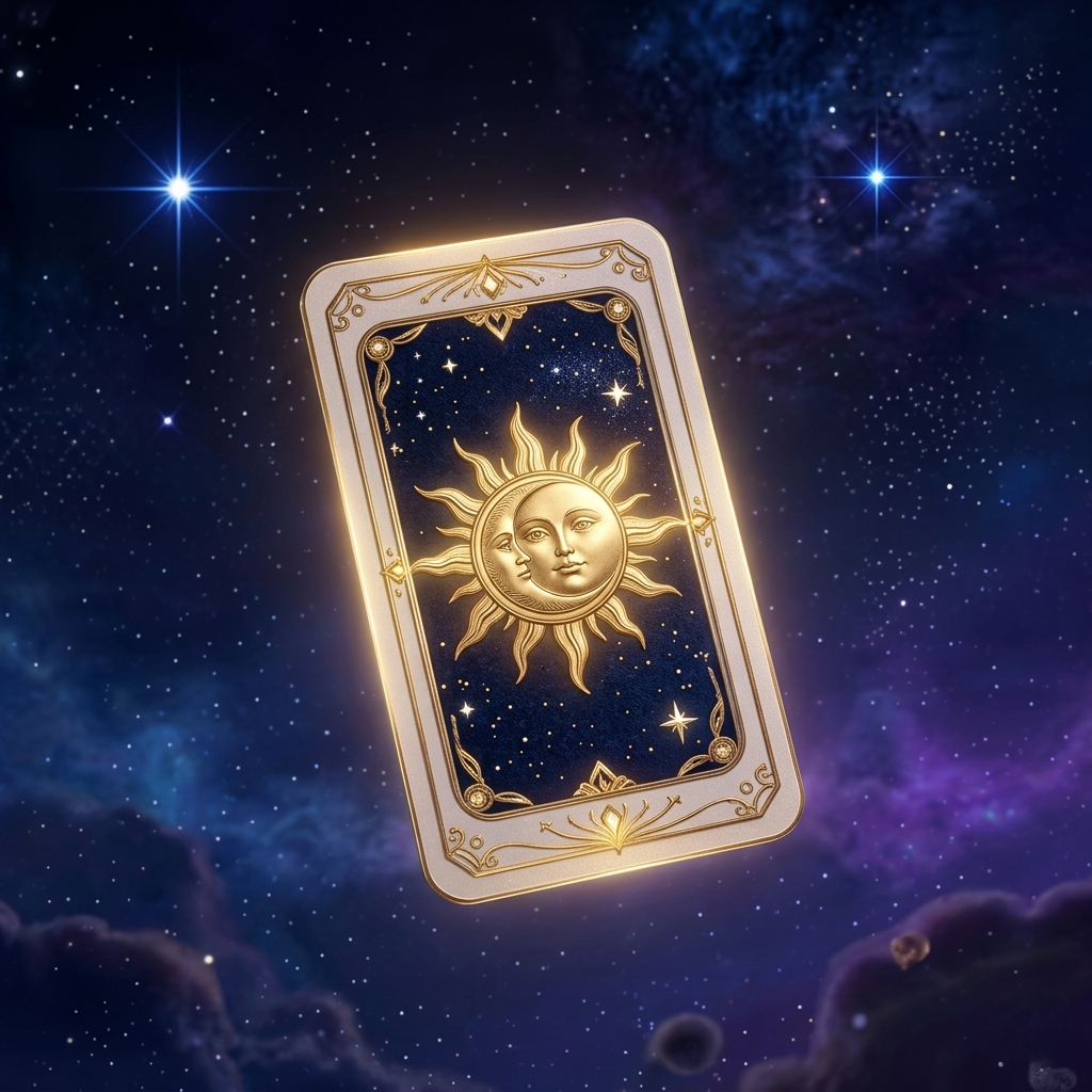Moon and Sun Tarot Card